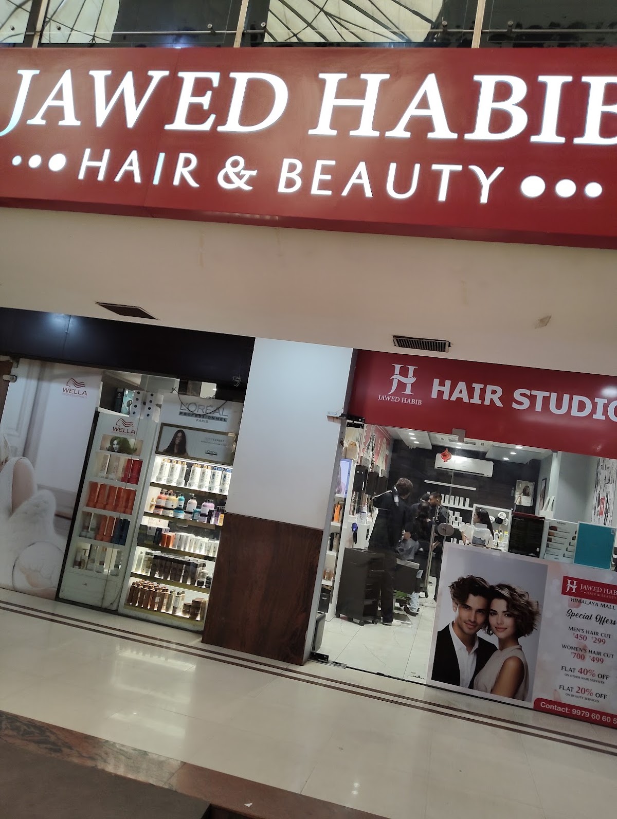 Jawed Habib Hair & Beauty Himalaya Mall salon